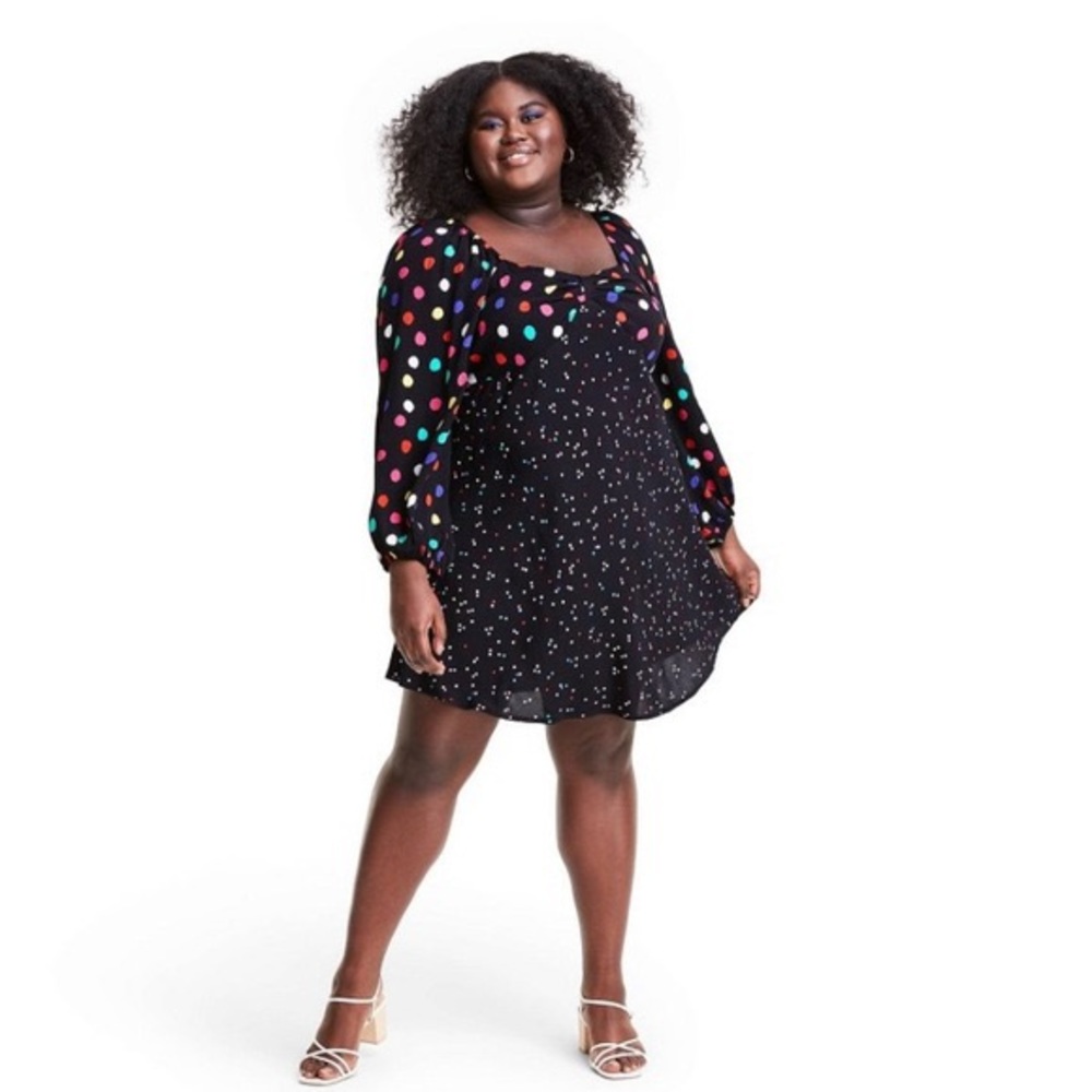 Plus Polka dot long sleeve dress - RIXO for Target
